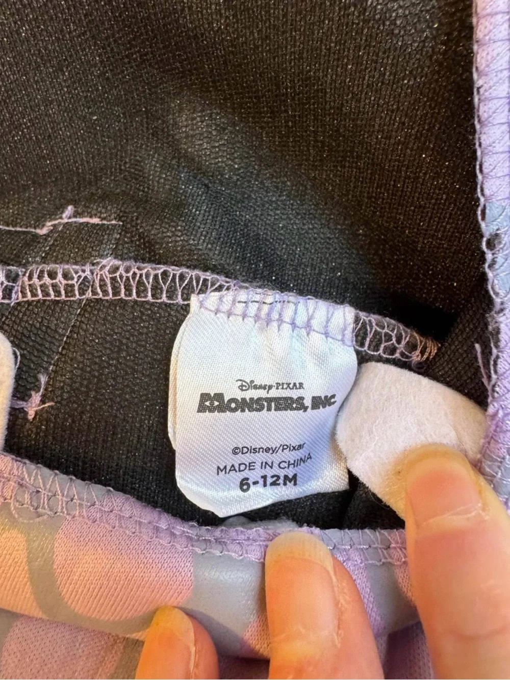 Monsters Inc. Boo Infant 6-12Month Purple Hooded 3D Foam Costume